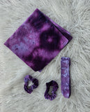 Ponytail, Headband & Bandana ice-dyed