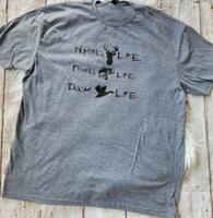 Hunting Life Fishing Life Duck Life tee