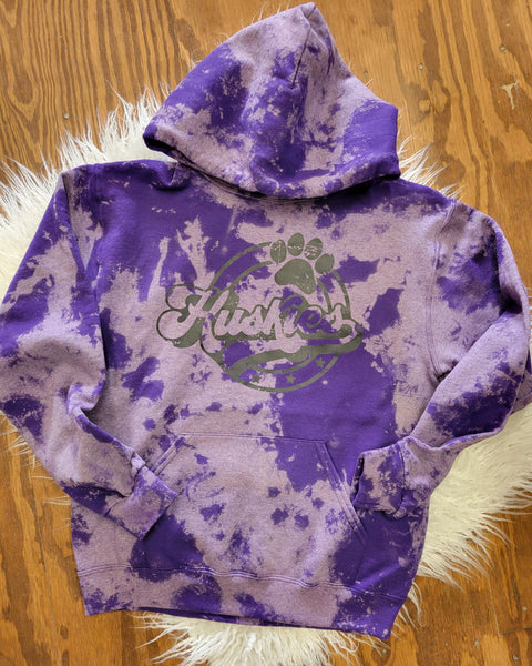 Huskies Purple Acid-Wash with Paw (adult & youth)