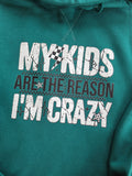 My Kids are the Reason I'm Crazy hoodie
