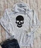 White Leopard Skull hoodie