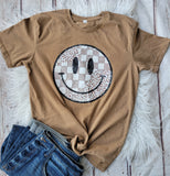 Cheetah Checker Smiley tee