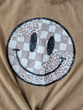 Cheetah Checker Smiley tee