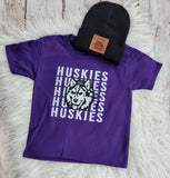 Huskies Purple Acid-Wash (adult & youth)