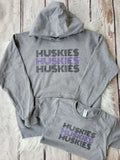 Huskies Black, Purple, Black (adult & youth)